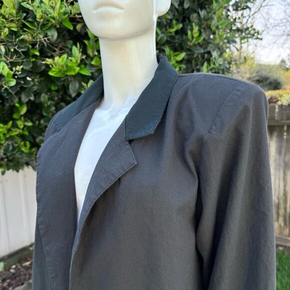 Vtg 80's Lady Van Heusen Black Long Blazer U.S.A Women's Size 11/12 - Picture 2 of 10